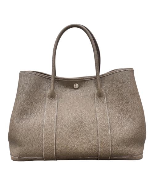 HERMES（エルメス）HERMES (エルメス) ガーデンパーティPM/エトゥープ/ネゴンダ/T刻印:2015年 エトゥープ サイズ:PMの古着・服飾アイテム