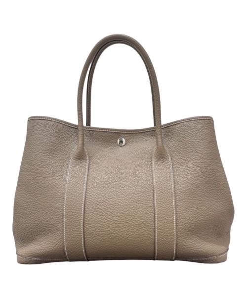 HERMES（エルメス）HERMES (エルメス) ガーデンパーティPM/エトゥープ/ネゴンダ/T刻印:2015年 エトゥープ サイズ:PMの古着・服飾アイテム