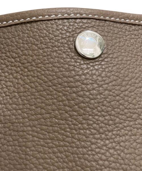 HERMES（エルメス）HERMES (エルメス) ガーデンパーティPM/エトゥープ/ネゴンダ/T刻印:2015年 エトゥープ サイズ:PMの古着・服飾アイテム