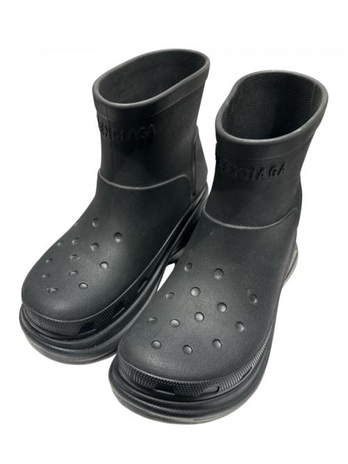 BALENCIAGA（バレンシアガ）BALENCIAGA (バレンシアガ) crocs (クロックス) クロックスアンクルブーツ ブラック サイズ:42の古着・服飾アイテム