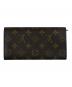 LOUIS VUITTON (ルイ ヴィトン) ポルトフォイユ・サラ ブラウン：35000円