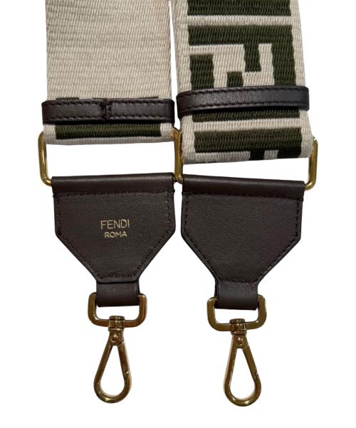 FENDI（フェンディ）FENDI (フェンディ) FFロゴ ショルダーストラップ オリーブの古着・服飾アイテム