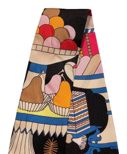 HERMES（エルメス）HERMES (エルメス) ツイリー/La Patisserie Francaise charm Twilly ブラックの古着・服飾アイテム
