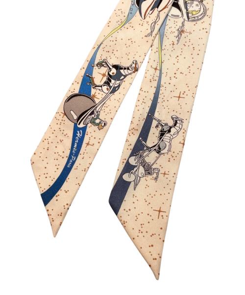 HERMES（エルメス）HERMES (エルメス) ツイリー/TWILLY SPACE DERBY ベージュの古着・服飾アイテム