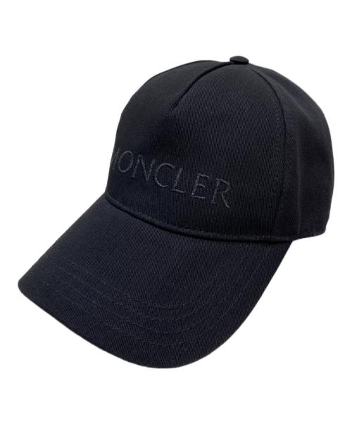 MONCLER（モンクレール）MONCLER (モンクレール) ロゴキャップ ブラックの古着・服飾アイテム