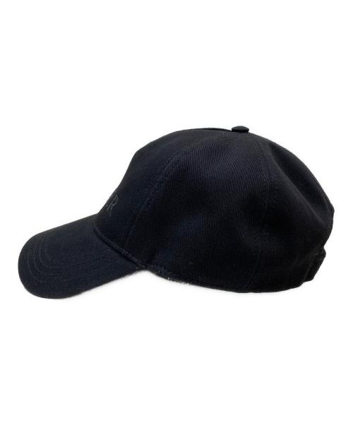 MONCLER（モンクレール）MONCLER (モンクレール) ロゴキャップ ブラックの古着・服飾アイテム