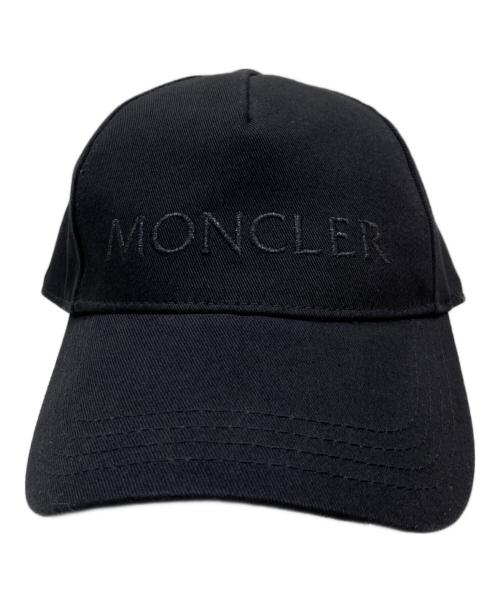 MONCLER（モンクレール）MONCLER (モンクレール) ロゴキャップ ブラックの古着・服飾アイテム