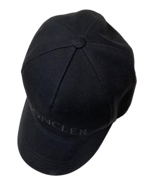 MONCLER（モンクレール）MONCLER (モンクレール) ロゴキャップ ブラックの古着・服飾アイテム