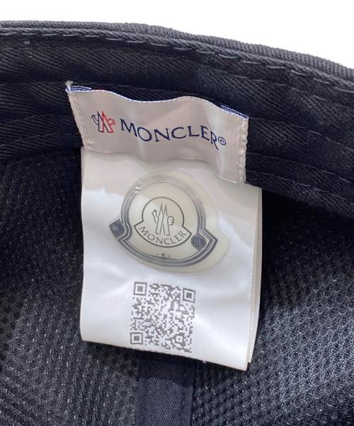 MONCLER（モンクレール）MONCLER (モンクレール) ロゴキャップ ブラックの古着・服飾アイテム