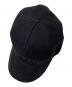 中古・古着 MONCLER (モンクレール) ロゴキャップ ブラック：15000円