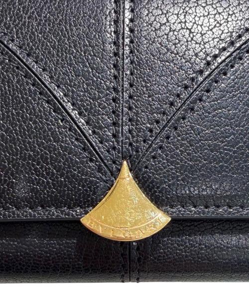 BVLGARI（ブルガリ）BVLGARI (ブルガリ) ディーヴァ ドリーム コンパクトウォレット ブラックの古着・服飾アイテム