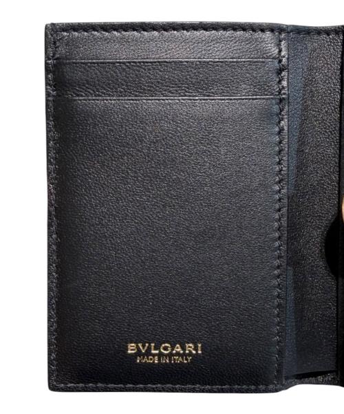 BVLGARI（ブルガリ）BVLGARI (ブルガリ) ディーヴァ ドリーム コンパクトウォレット ブラックの古着・服飾アイテム