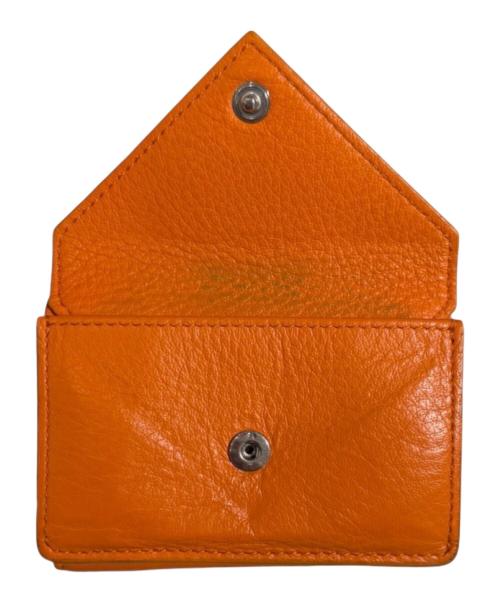 BALENCIAGA（バレンシアガ）BALENCIAGA (バレンシアガ) ペーパー ミニウォレット（PAPIER MINI WALLET） オレンジの古着・服飾アイテム