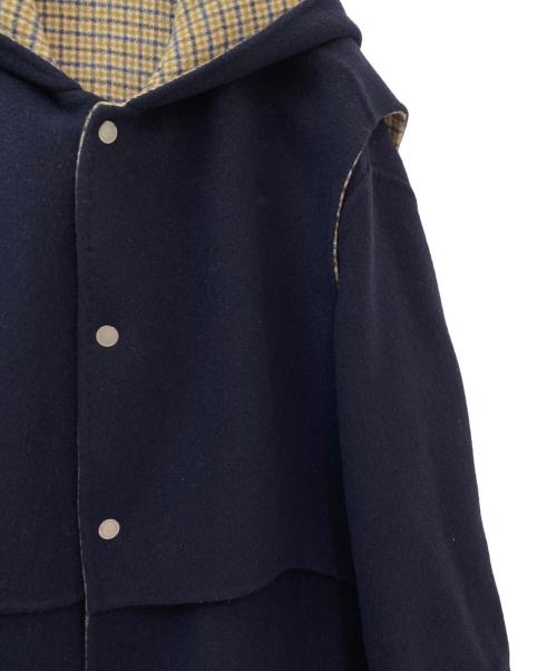 BLAMINK（ブラミンク）BLAMINK (ブラミンク) リバーシブルコート ネイビー サイズ:36の古着・服飾アイテム