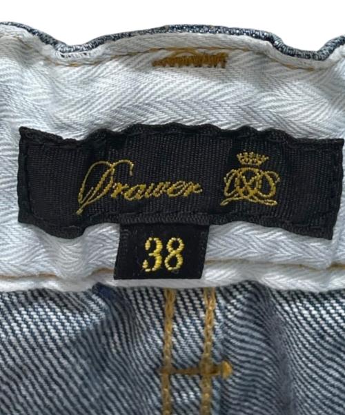 DRAWER（ドゥロワー）DRAWER (ドゥロワー) ブリーチデニム５Pドロストパンツ インディゴ サイズ:38の古着・服飾アイテム