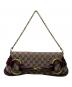 GUCCI (グッチ) ホースビット チェーンショルダーバッグ ボルドー×ベージュ：200000円