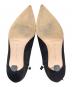 中古・古着 Manolo Blahnik (マノロ ブラニク) DANKA ビジュー付きヒールブーツ ブラック サイズ:37：35000円