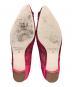 中古・古着 Manolo Blahnik (マノロ ブラニク) HANGISI フラットパンプス ショッキングピンク サイズ:38：35000円