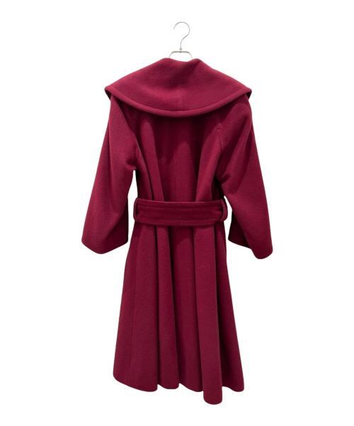 CELINE（セリーヌ）CELINE (セリーヌ) ショールカラーガウンコート レッド サイズ:36の古着・服飾アイテム
