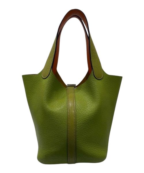 HERMES（エルメス）HERMES (エルメス) ピコタンPM/ハンドバッグ グリーン系 サイズ:PMの古着・服飾アイテム