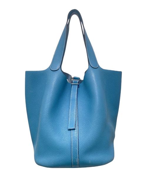 HERMES（エルメス）HERMES (エルメス) Picotin GM/ピコタンGM/トリヨンクレマンス/ブルー系 ブルージーン サイズ:GMの古着・服飾アイテム