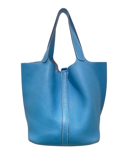 HERMES（エルメス）HERMES (エルメス) Picotin GM/ピコタンGM/トリヨンクレマンス/ブルー系 ブルージーン サイズ:GMの古着・服飾アイテム