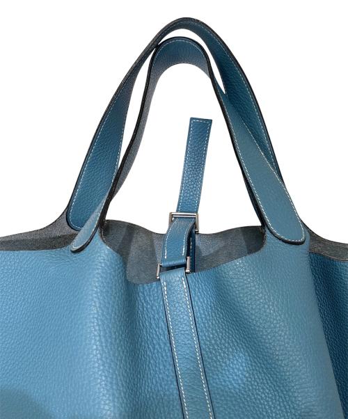 HERMES（エルメス）HERMES (エルメス) Picotin GM/ピコタンGM/トリヨンクレマンス/ブルー系 ブルージーン サイズ:GMの古着・服飾アイテム