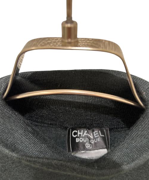 CHANEL（シャネル）CHANEL (シャネル) ハイネックカットソー グリーン サイズ:38の古着・服飾アイテム