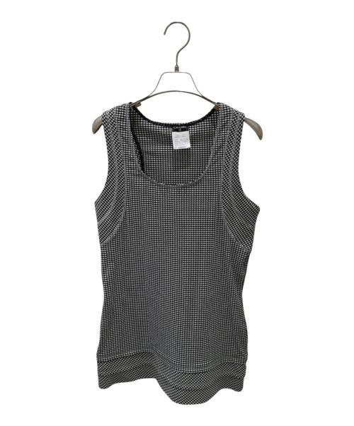 CHANEL（シャネル）CHANEL (シャネル) ノースリーブカットソー ブラック×ホワイト サイズ:38の古着・服飾アイテム