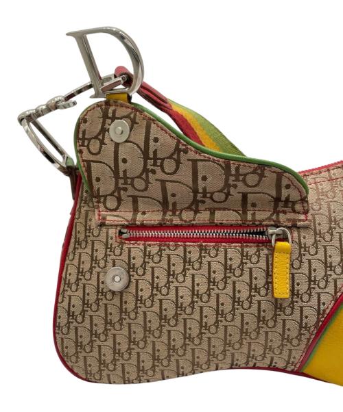 Christian Dior（クリスチャン ディオール）Christian Dior (クリスチャン ディオール) ラスタライン サドルショルダーバッグ マルチカラーの古着・服飾アイテム