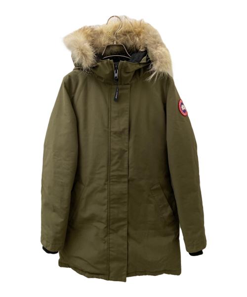 CANADA GOOSE（カナダグース）CANADA GOOSE (カナダグース) ヴィクトリアパーカー カーキ サイズ:Sの古着・服飾アイテム