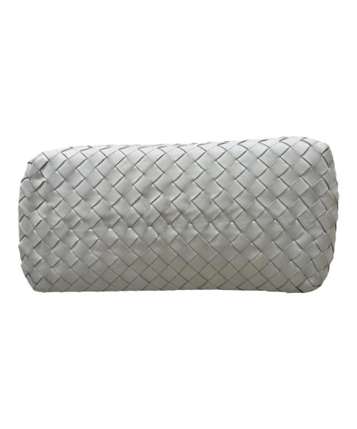 BOTTEGA VENETA（ボッテガベネタ）BOTTEGA VENETA (ボッテガベネタ) イントレチャートハンドバッグ ホワイトの古着・服飾アイテム