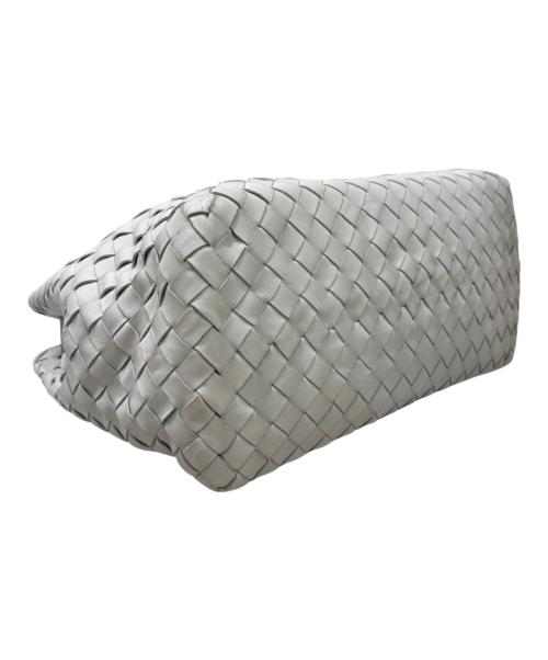 BOTTEGA VENETA（ボッテガベネタ）BOTTEGA VENETA (ボッテガベネタ) イントレチャートハンドバッグ ホワイトの古着・服飾アイテム
