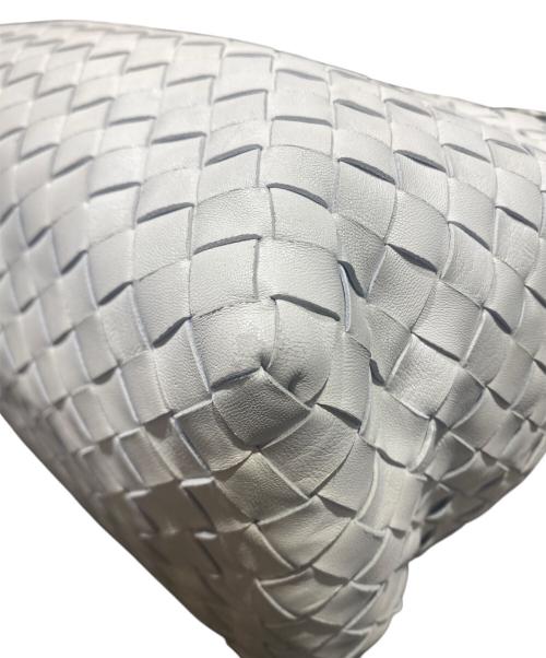 BOTTEGA VENETA（ボッテガベネタ）BOTTEGA VENETA (ボッテガベネタ) イントレチャートハンドバッグ ホワイトの古着・服飾アイテム