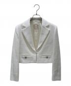 daisy lin for foxeyデイジーリン フォー フォクシー）の古着「First class Jacket/クロップドジャケット」｜ホワイト