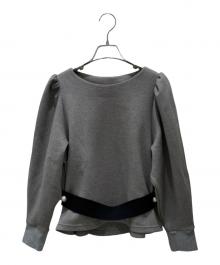 daisy lin for foxey（デイジーリン フォー フォクシー）の古着「Top Elegant Back Flare」｜ライトグレー