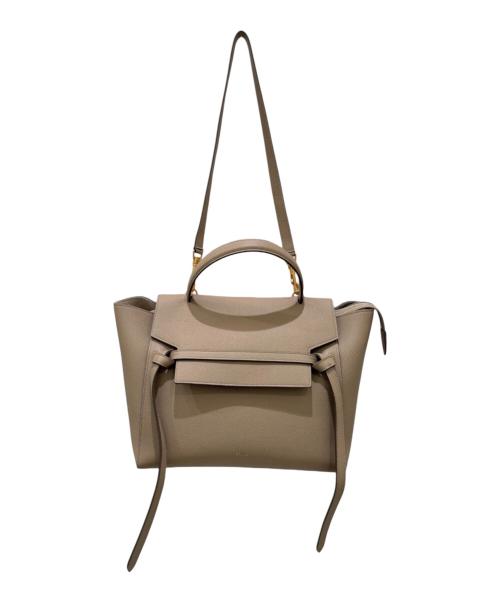 CELINE（セリーヌ）CELINE (セリーヌ) ベルトバッグ ミニ ベージュ サイズ:MINI/ミニの古着・服飾アイテム