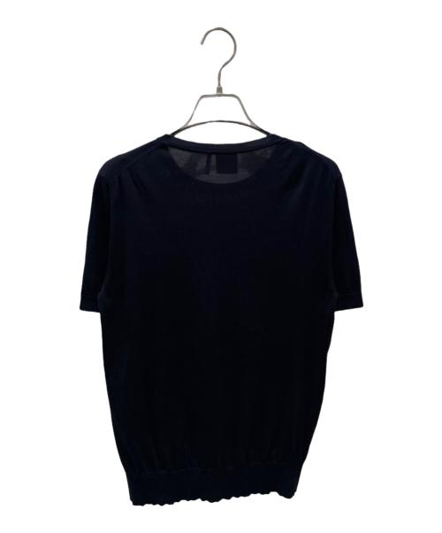 Dior（ディオール）Dior (ディオール) Médaillon エンブロイダリー ショートスリーブ セーター ネイビー サイズ:46の古着・服飾アイテム