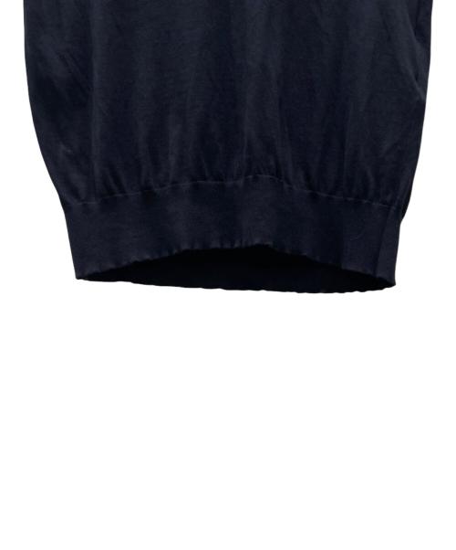 Dior（ディオール）Dior (ディオール) Médaillon エンブロイダリー ショートスリーブ セーター ネイビー サイズ:46の古着・服飾アイテム