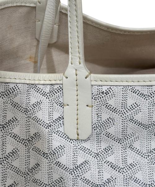 GOYARD（ゴヤール）GOYARD (ゴヤール) サンルイPM トートバッグ ホワイトの古着・服飾アイテム