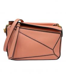 LOEWE（ロエベ）の古着「Mini Puzzle Bag/パズルバッグ ミニ」｜ピンクベージュ