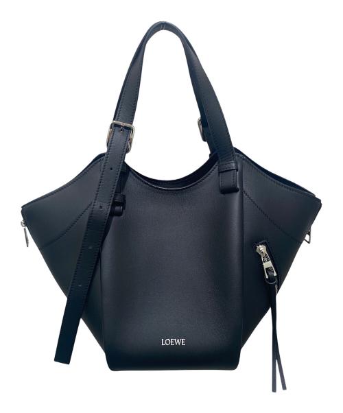 LOEWE（ロエベ）LOEWE (ロエベ) ハンモックフリップバッグ ブラックの古着・服飾アイテム