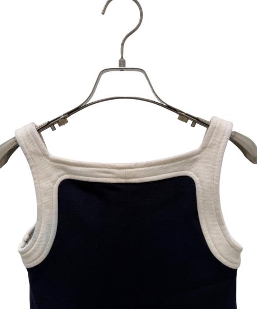 CELINE（セリーヌ）CELINE (セリーヌ) トリオンフロゴミニワンピース ネイビー サイズ:XSの古着・服飾アイテム