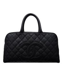 CHANEL（シャネル）の古着「ココマーク マトラッセ ボーリングバッグ」｜ブラック