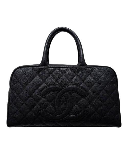 CHANEL（シャネル）CHANEL (シャネル) ココマーク マトラッセ ボーリングバッグ ブラックの古着・服飾アイテム