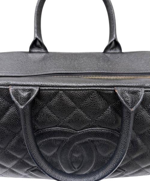 CHANEL（シャネル）CHANEL (シャネル) ココマーク マトラッセ ボーリングバッグ ブラックの古着・服飾アイテム
