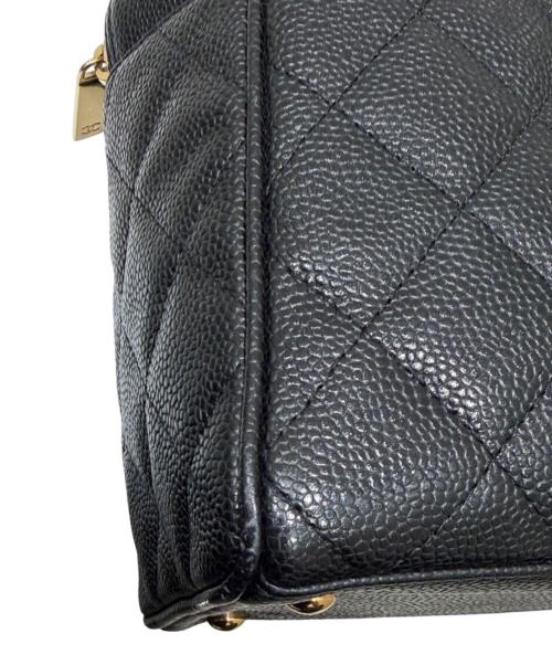 CHANEL（シャネル）CHANEL (シャネル) ココマーク マトラッセ ボーリングバッグ ブラックの古着・服飾アイテム