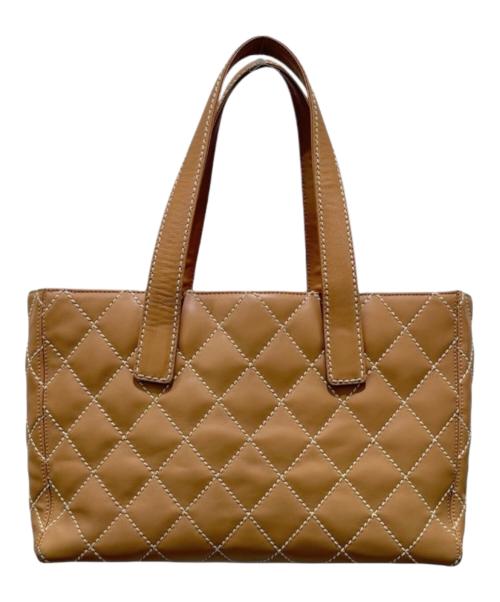 CHANEL（シャネル）CHANEL (シャネル) ワイルドステッチココマークトートバッグ ベージュ サイズ:-の古着・服飾アイテム