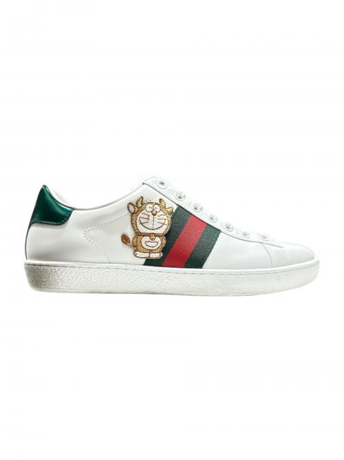 GUCCI（グッチ）GUCCI (グッチ) ドラえもん (ドラエモン) ドラえもん × GUCCI ローカットスニーカー ホワイト サイズ:36の古着・服飾アイテム