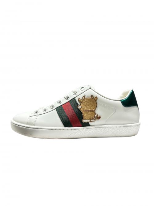 GUCCI（グッチ）GUCCI (グッチ) ドラえもん (ドラエモン) ドラえもん × GUCCI ローカットスニーカー ホワイト サイズ:36の古着・服飾アイテム